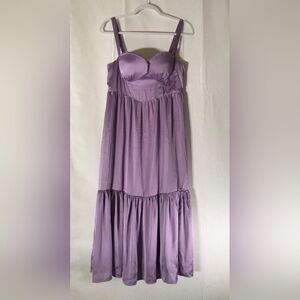 Fashion Nova Lavender Satin Dress